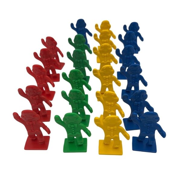 Candy Land Mover Plastic Gingerbread Figures Cake Toppers Multicolor Set Of 23 - Picture 1 of 7